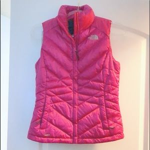 Pink Magenta North Face Vest
